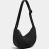 CROSSBODY BAG HALF MOON BLACK