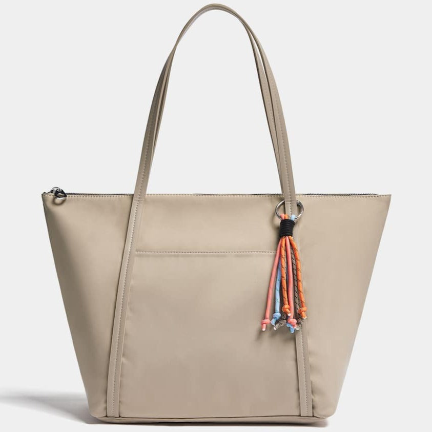 GRAY SHOPPER BAG