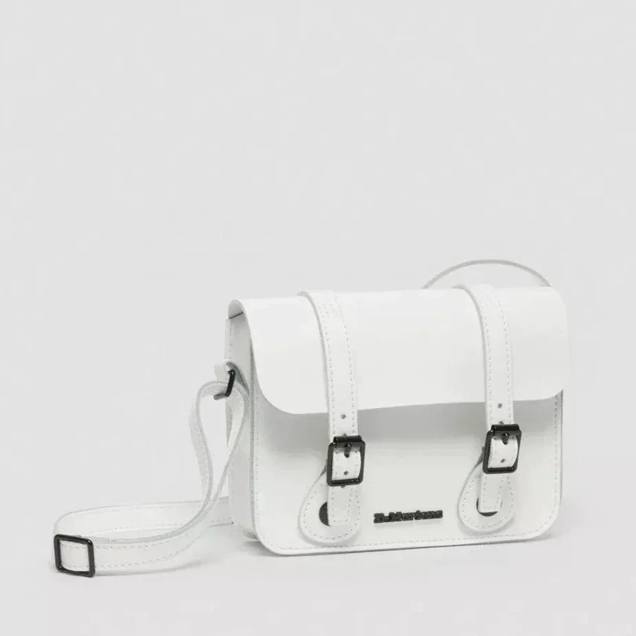 WHITE PISA LEATHER CROSSBODY BAG