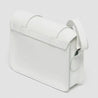 WHITE PISA LEATHER CROSSBODY BAG