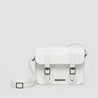 WHITE PISA LEATHER CROSSBODY BAG