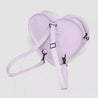 LILAC LEATHER HEART BAG