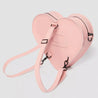 LEATHER HEART BAG PEACH